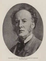 Portrait of Sir J E Millais, painted by himself